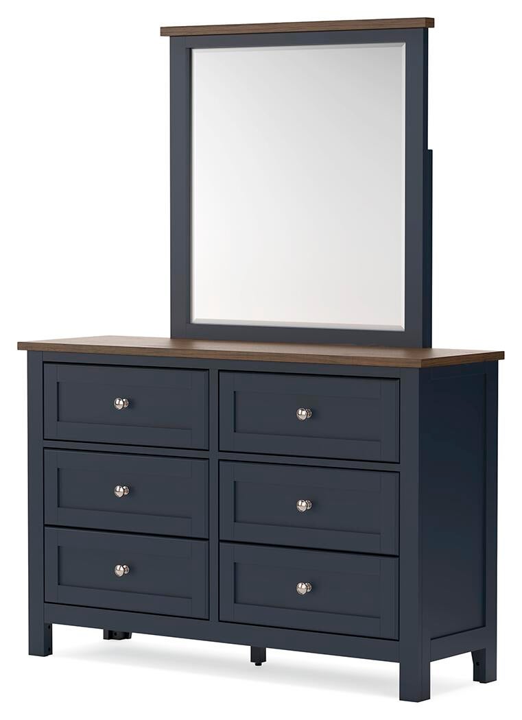 Landocken  Panel Headboard, Dresser, Mirror, Chest And Nightstand