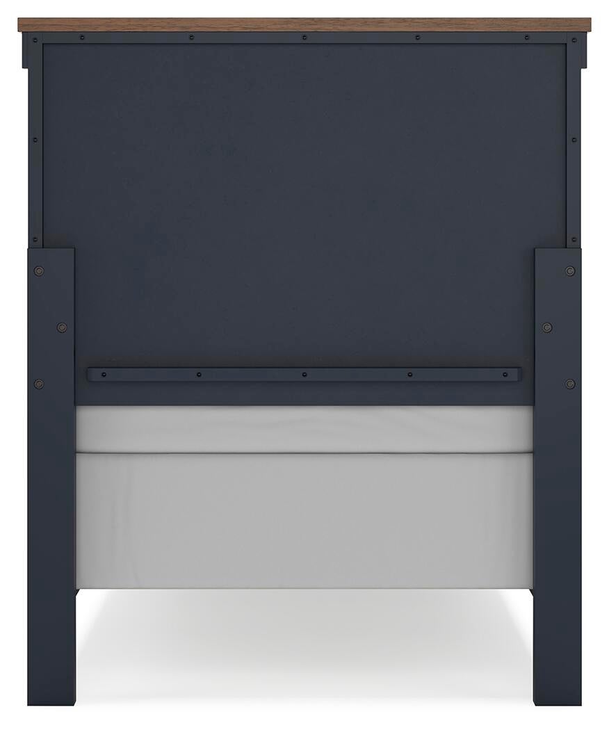 Landocken  Panel Headboard, Dresser, Mirror, Chest And Nightstand