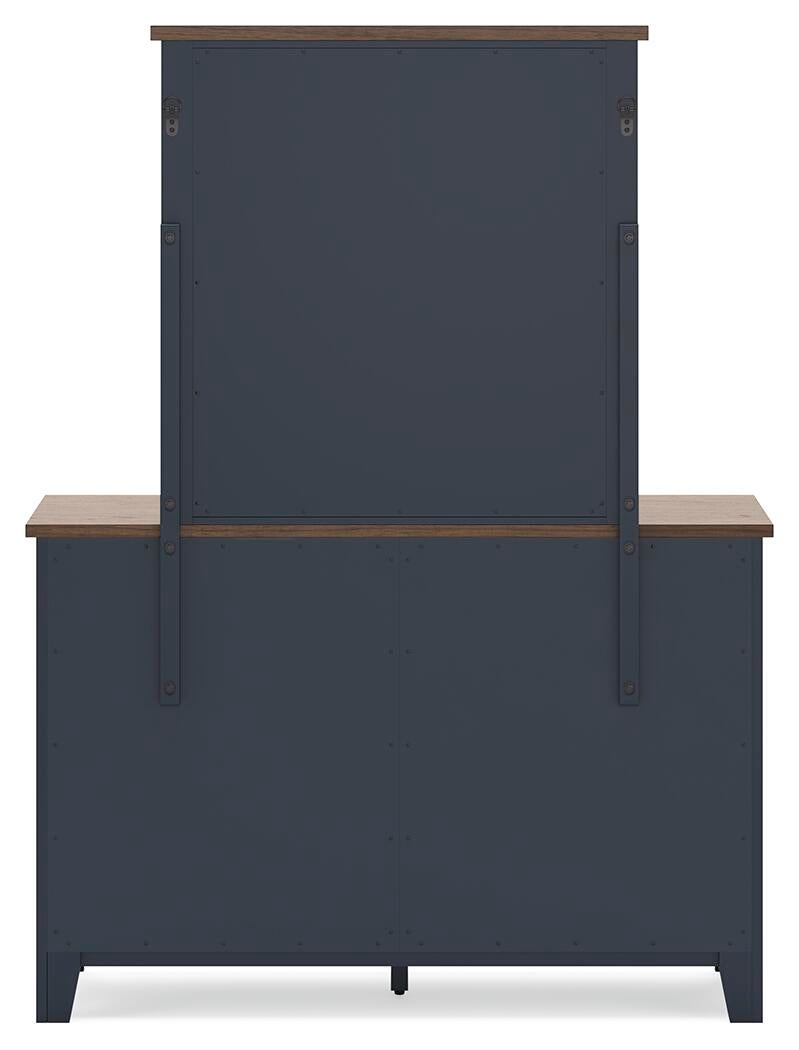 Landocken  Panel Headboard, Dresser And Mirror