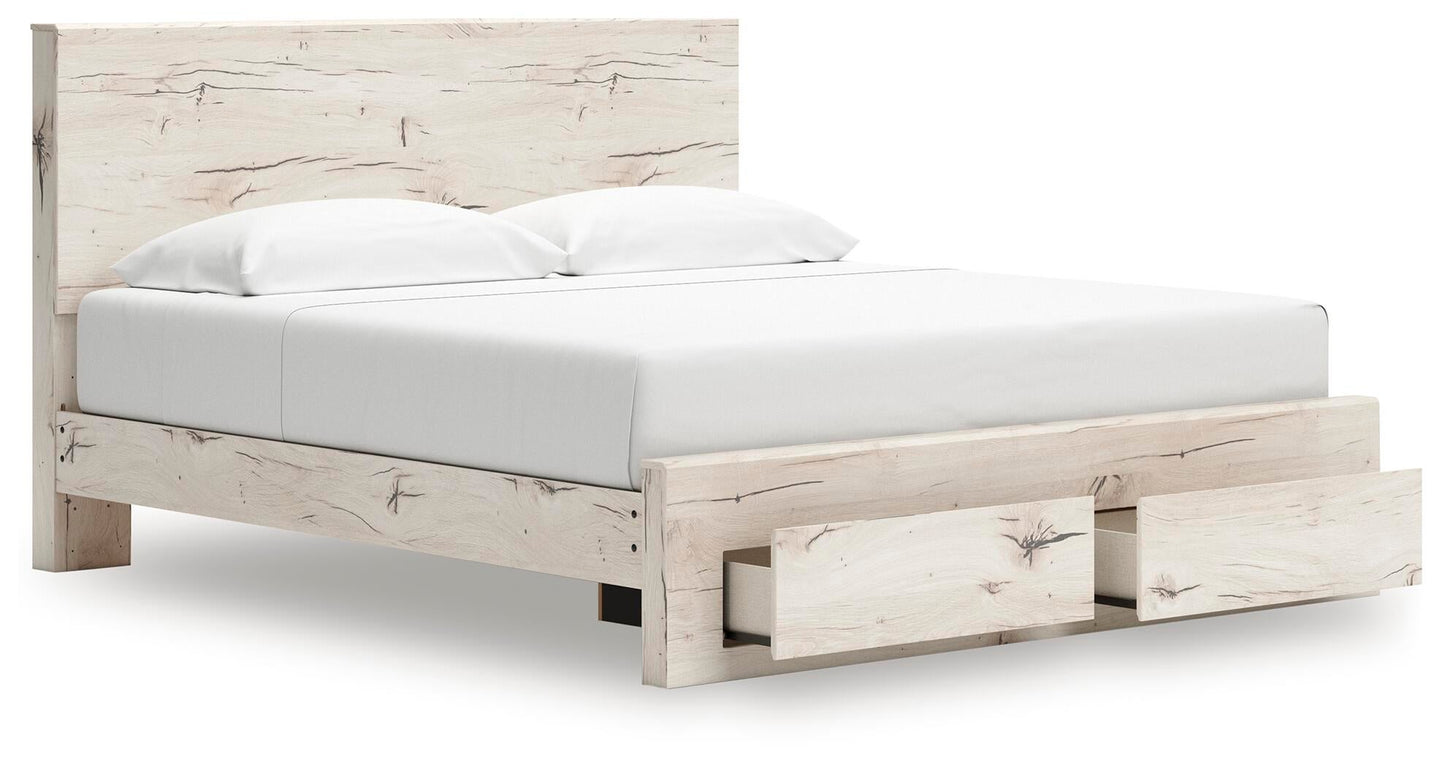 Lawroy  Panel Storage Bed, Dresser And Mirror