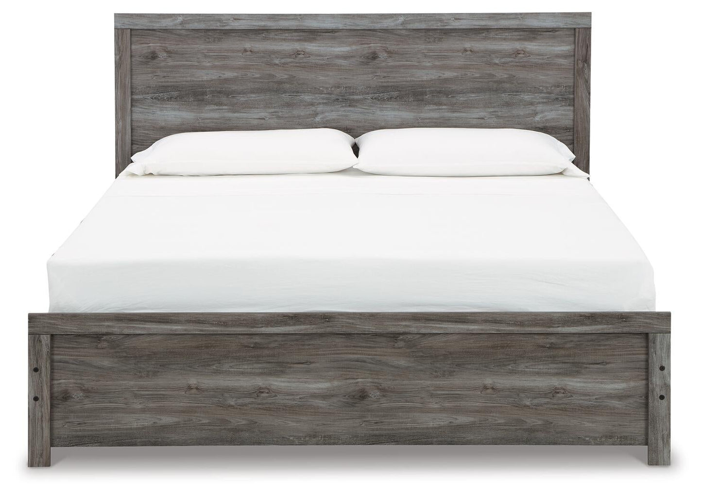 Bronyan  Panel Bed With Mirrored Dresser And Nightstand