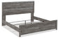 Bronyan  Panel Bed With Mirrored Dresser And Nightstand