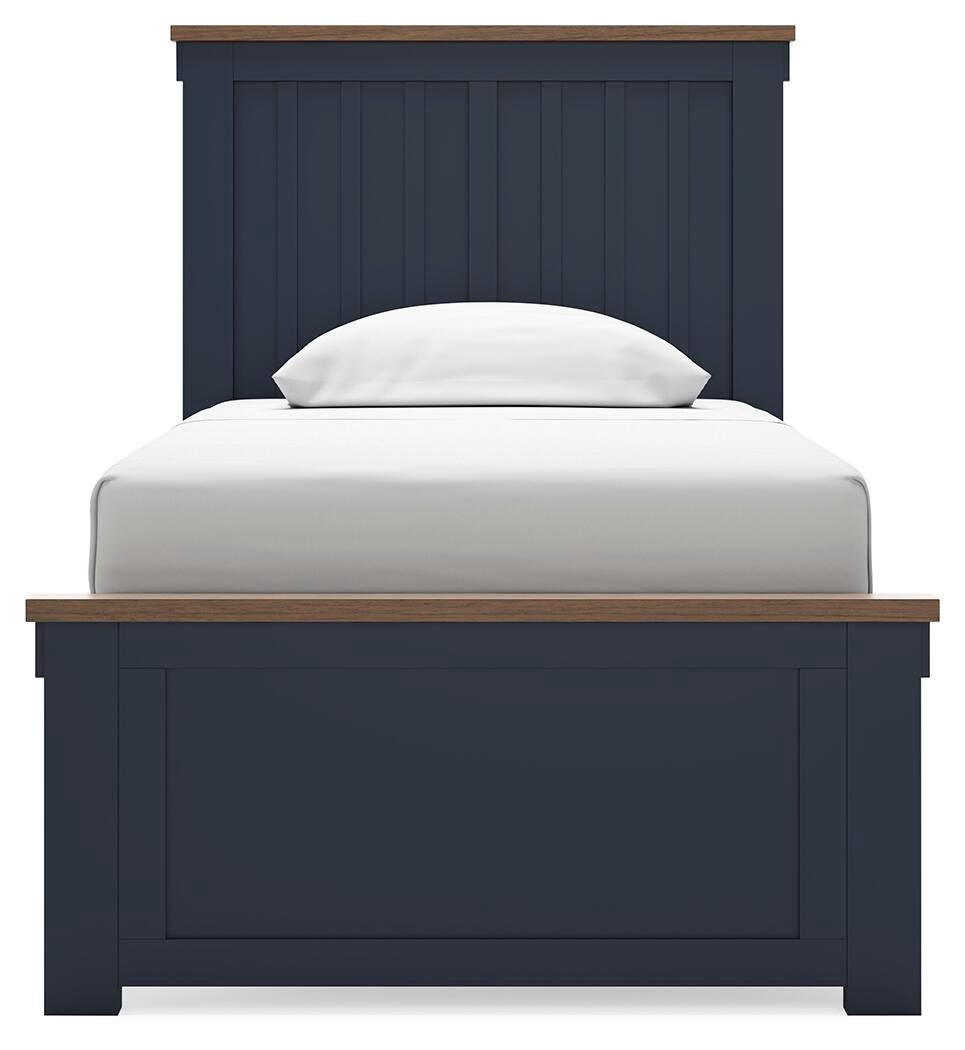 Landocken  Panel Bed, Dresser, Mirror And Nightstand