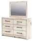Lawroy  Panel Headboard, Dresser, Mirror And Nightstand