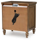 Sturlayne California  Upholstered Panel Bed, Dresser, Mirror And Nightstand