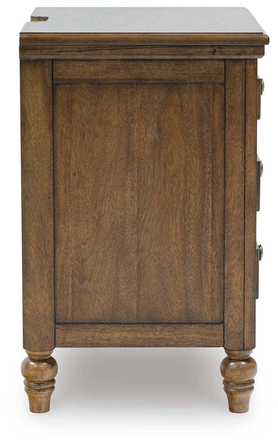 Sturlayne California  Upholstered Panel Bed, Dresser, Mirror And Nightstand