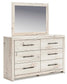 Lawroy  Panel Bed With Storage, Dresser, Mirror, Chest And Nightstand