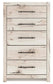 Lawroy  Panel Bed With Storage, Dresser, Mirror, Chest And Nightstand