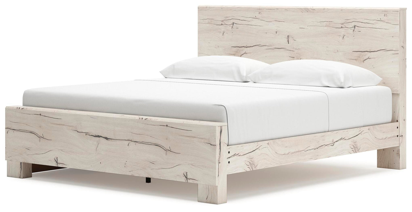 Lawroy  Panel Bed With Storage, Dresser And Mirror
