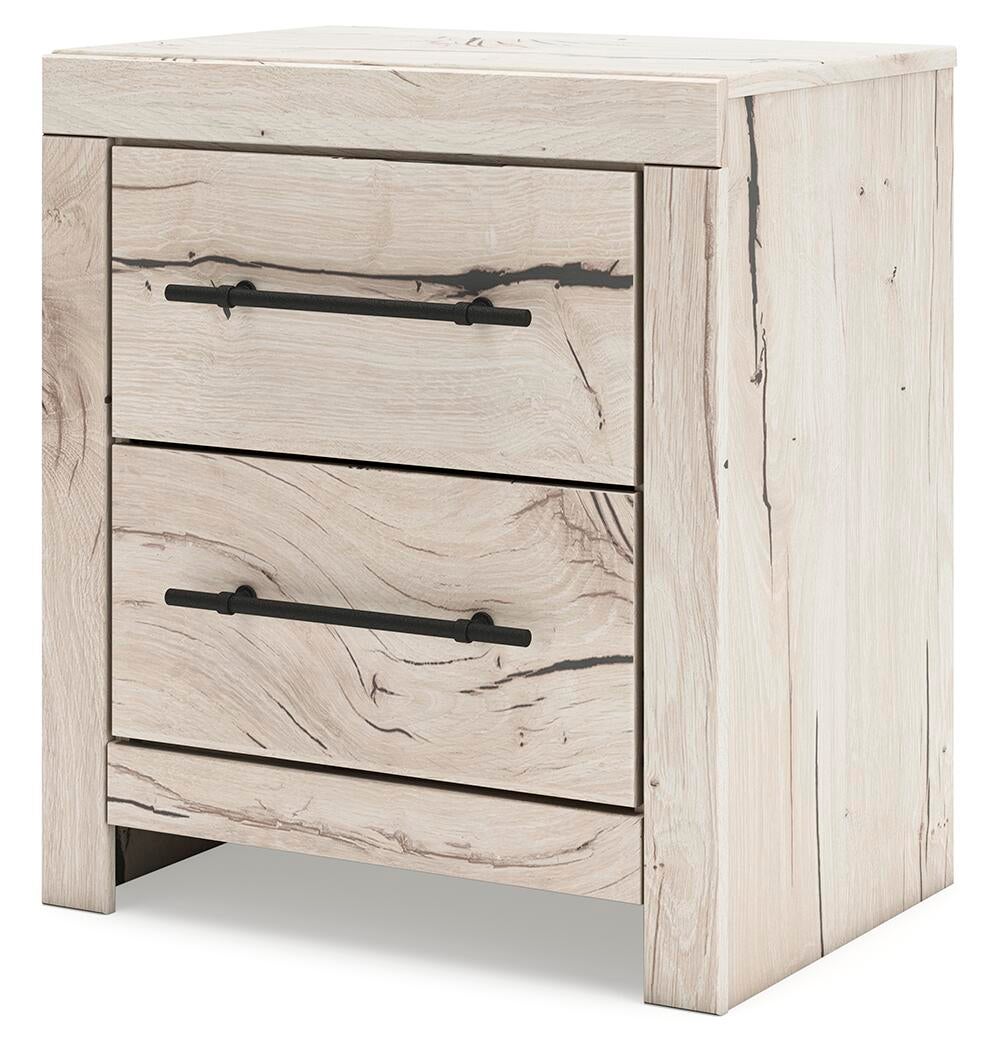 Lawroy  Panel Bed With Storage, Dresser, Mirror And Nightstand