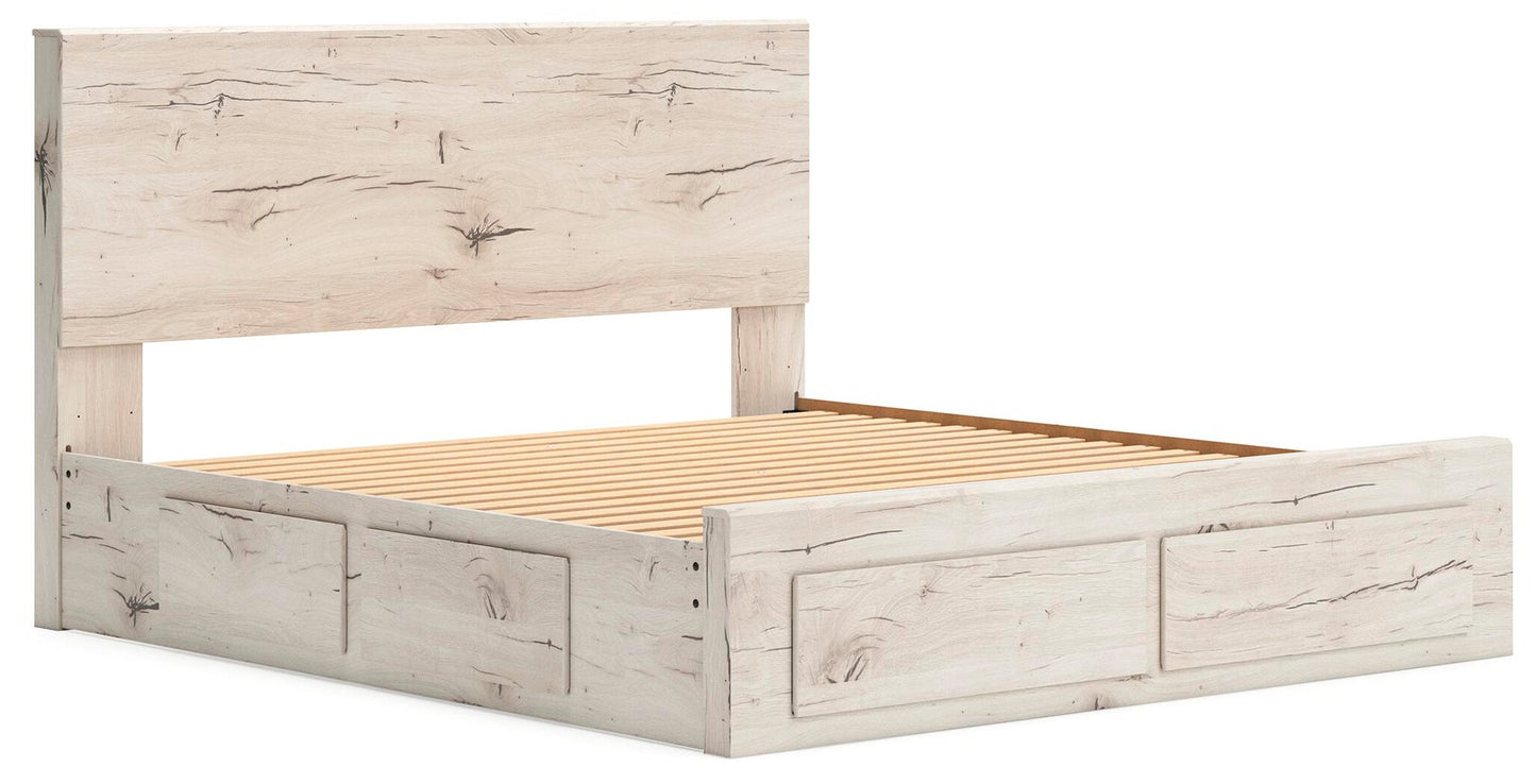 Lawroy  Panel Storage Bed, Dresser, Mirror, Chest And Nightstand