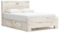 Lawroy  Panel Bed With Storage, Dresser And Mirror