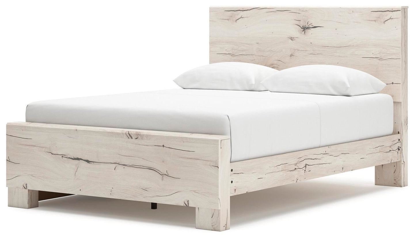 Lawroy  Panel Bed With Storage, Dresser, Mirror And Nightstand