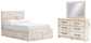 Lawroy  Panel Storage Bed, Dresser And Mirror