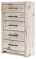 Lawroy  Panel Bed, Dresser, Mirror, Chest And Nightstand