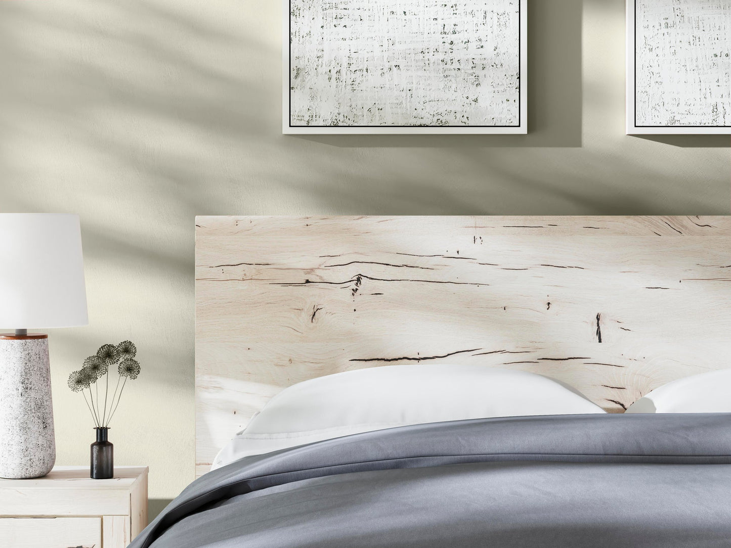 Lawroy  Panel Bed, Dresser And Mirror