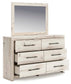 Lawroy  Panel Bed, Dresser, Mirror And Nightstand