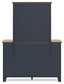 Landocken  Panel Bed, Dresser, Mirror, Chest And Nightstand