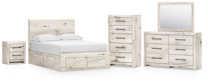 Lawroy  Panel Storage Bed, Dresser, Mirror, Chest And Nightstand
