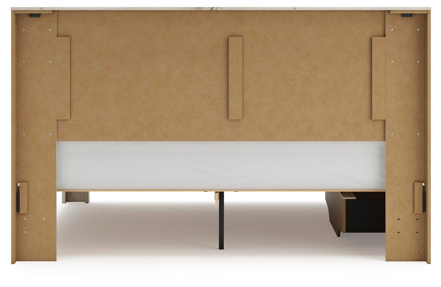 Lawroy  Panel Bed With Storage, Dresser, Mirror, Chest And Nightstand