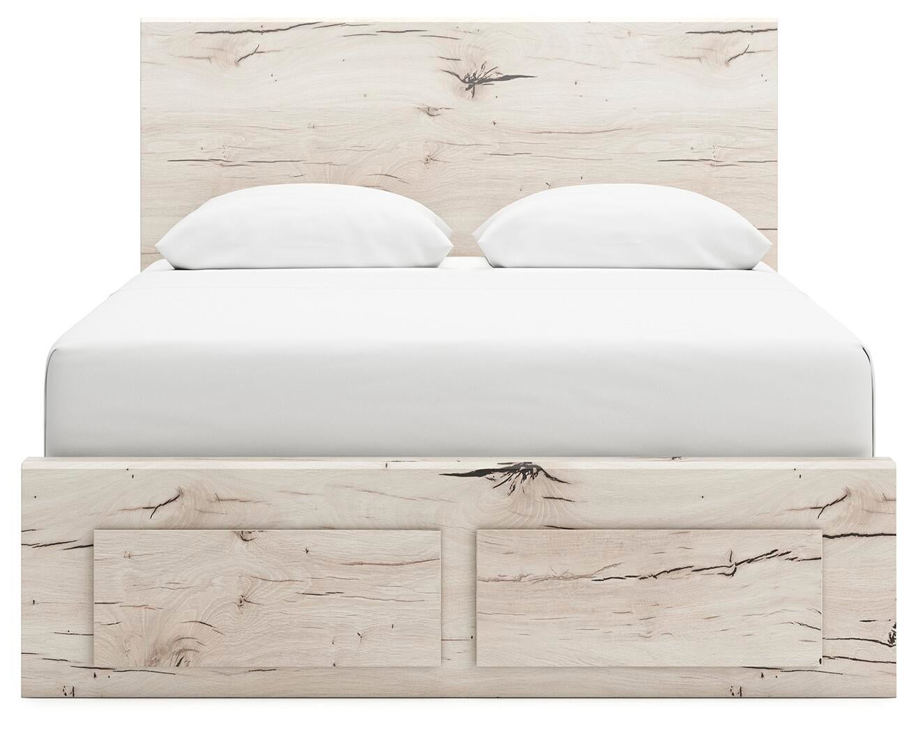 Lawroy  Panel Storage Bed, Dresser, Mirror And Nightstand