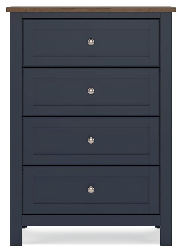 Landocken  Panel Headboard, Dresser, Mirror, Chest And Nightstand