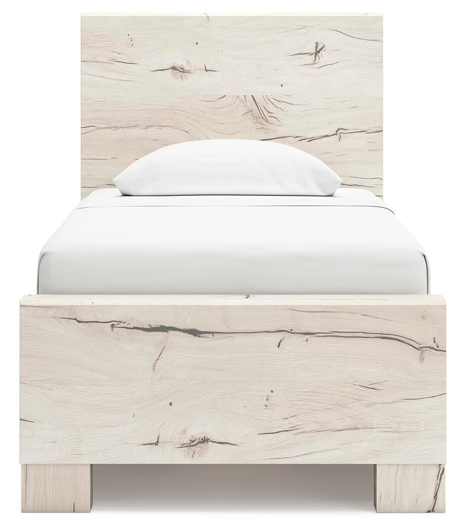 Lawroy  Panel Bed With Storage, Dresser, Mirror And Nightstand