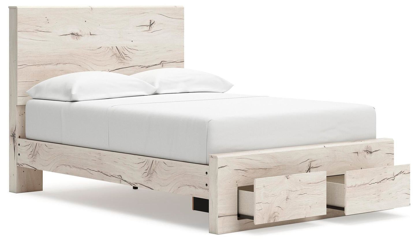 Lawroy  Panel Storage Bed, Dresser And Mirror