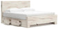Lawroy  Panel Bed With Storage, Dresser And Mirror