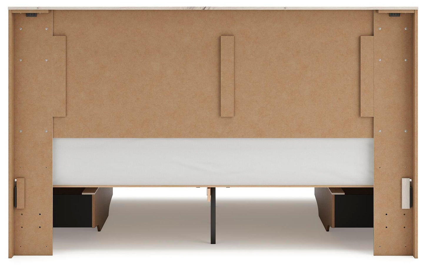 Lawroy  Panel Bed With Storage, Dresser And Mirror