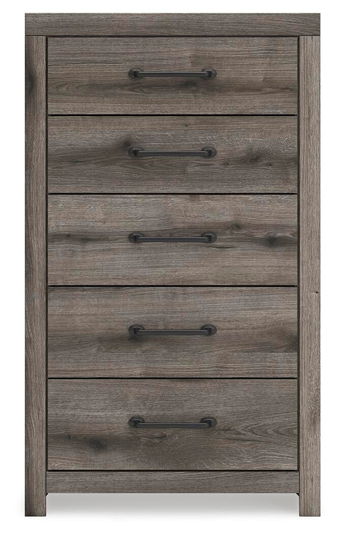 Graystorm  Panel Storage Bed, Dresser, Mirror, Chest And Nightstand