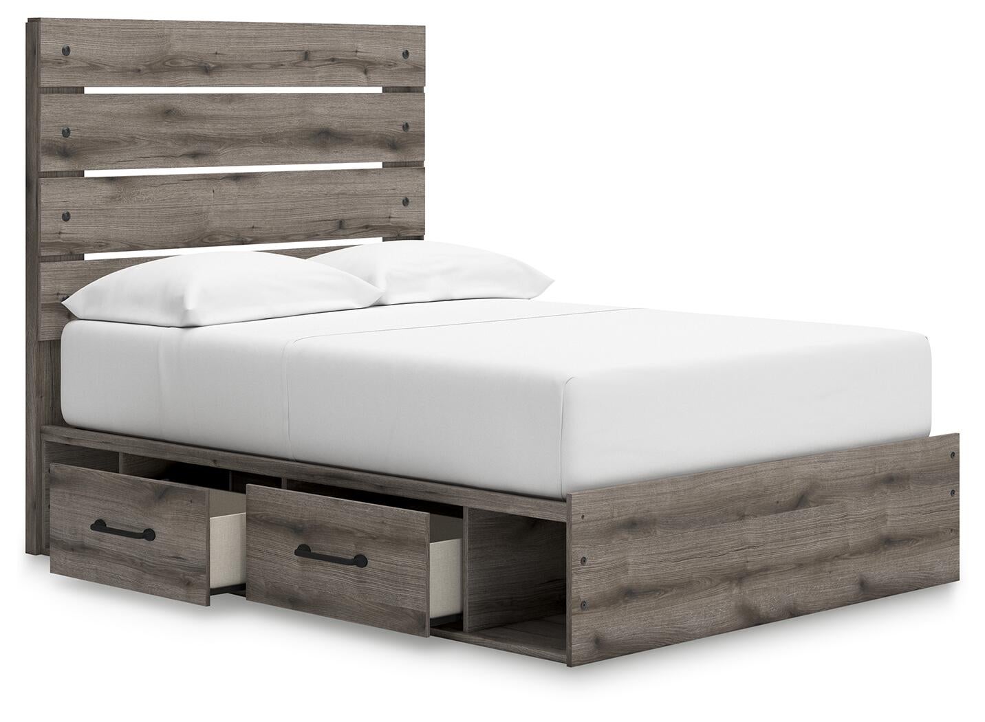 Graystorm  Panel Storage Bed, Dresser, Mirror, Chest And Nightstand