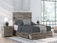 Graystorm  Panel Bed With Storage, Dresser, Mirror, Chest And Nightstand