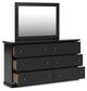 Maribel  Panel Bed, Dresser, Mirror And Nightstand