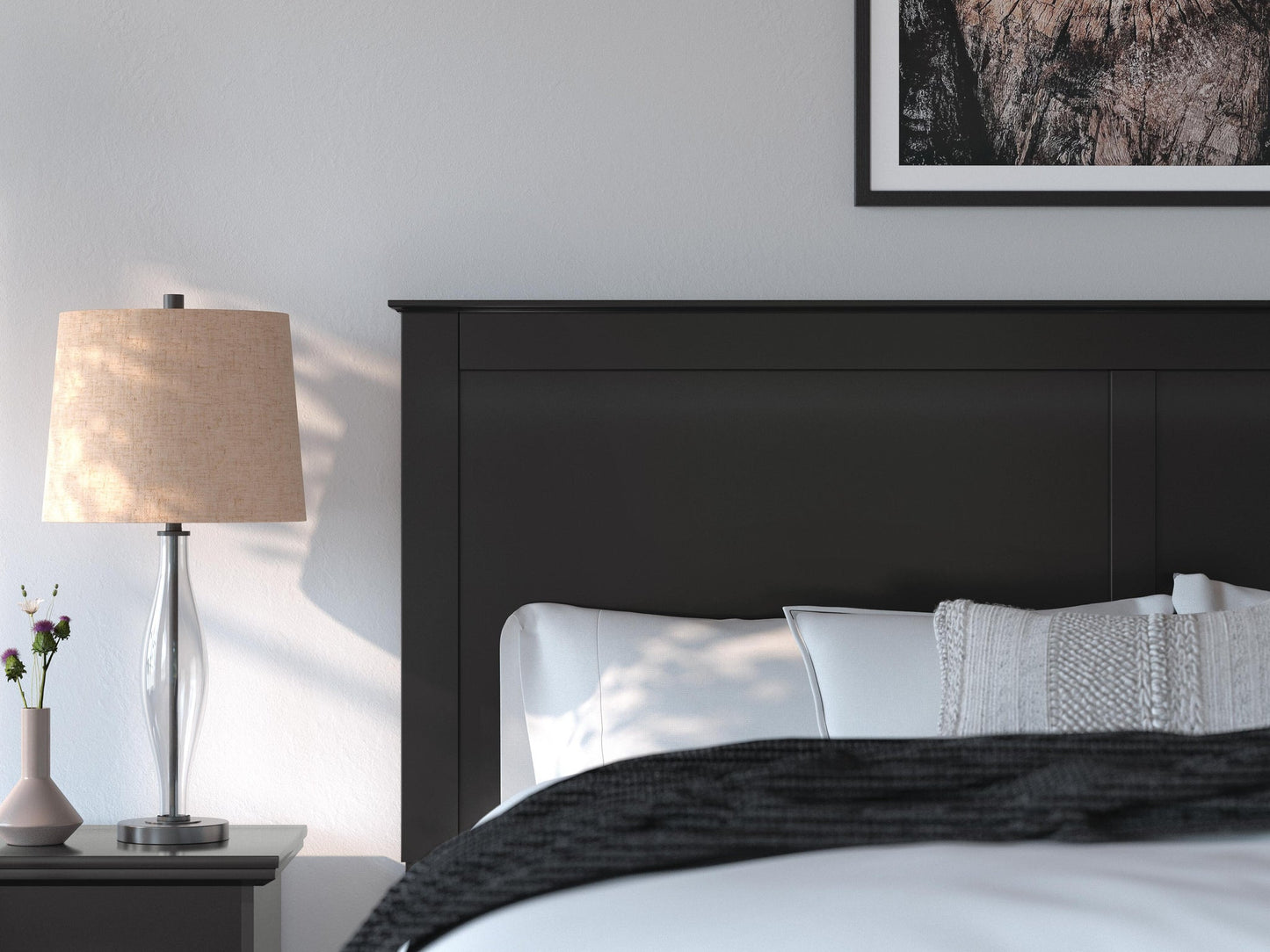 Maribel  Panel Bed, Dresser And Mirror