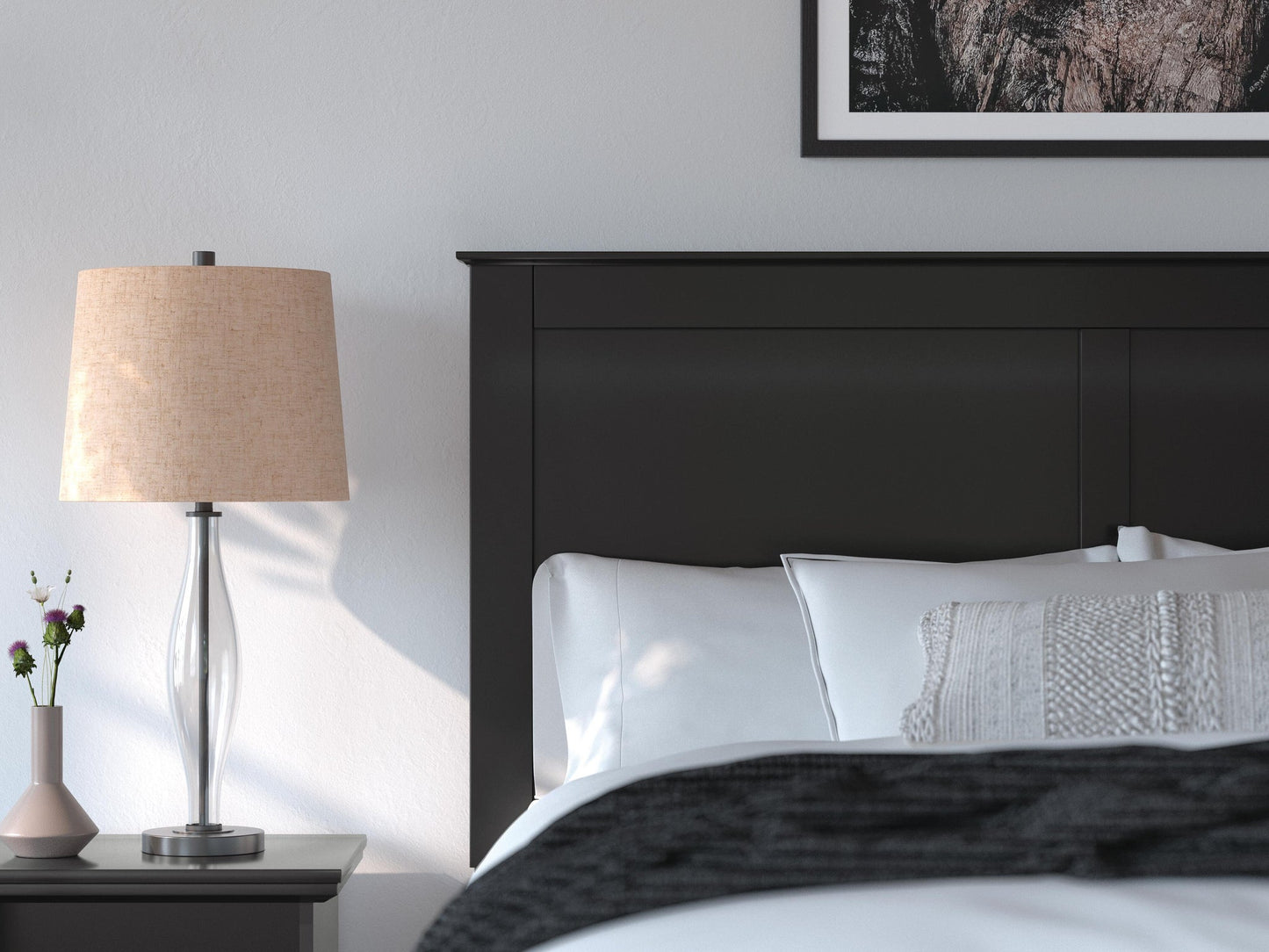Maribel  Panel Bed, Dresser, Mirror And Nightstand