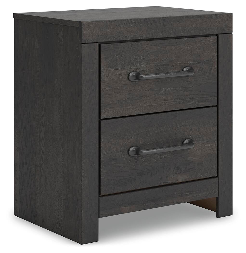 Hollivern  Panel Bed, Dresser, Mirror, Chest And Nightstand