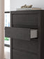 Fraluna  Panel Bed, Dresser, Mirror, Chest And Nightstand