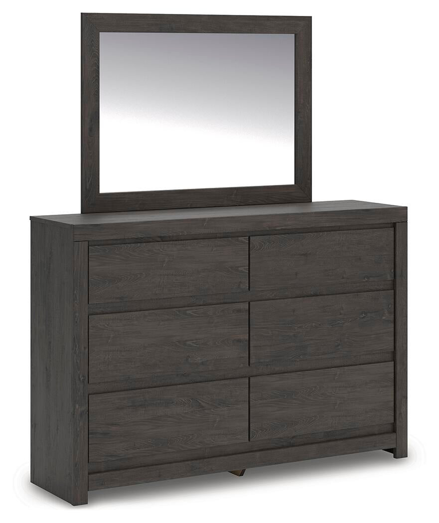 Fraluna  Panel Storage Bed, Dresser And Mirror