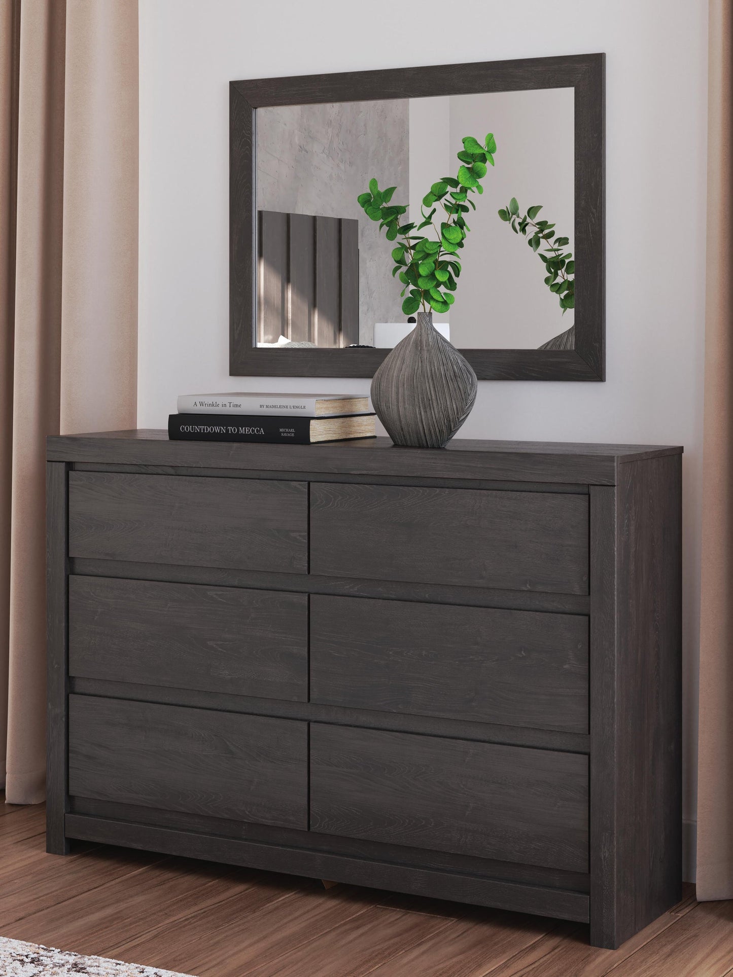 Fraluna  Panel Storage Bed, Dresser And Mirror