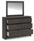 Fraluna  Panel Storage Bed, Dresser And Mirror
