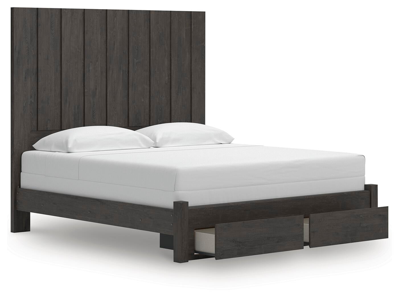Fraluna  Panel Storage Bed, Dresser And Mirror