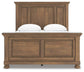 Feddinger  Panel Bed With Mirrored Dresser, Chest And Nightstand