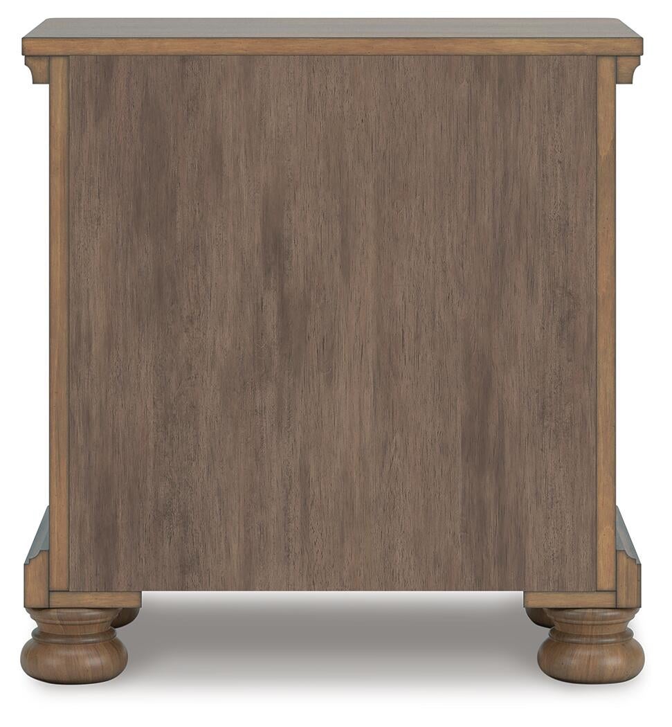 Feddinger California  Storage Sleigh Bed With Mirrored Dresser And Nightstand