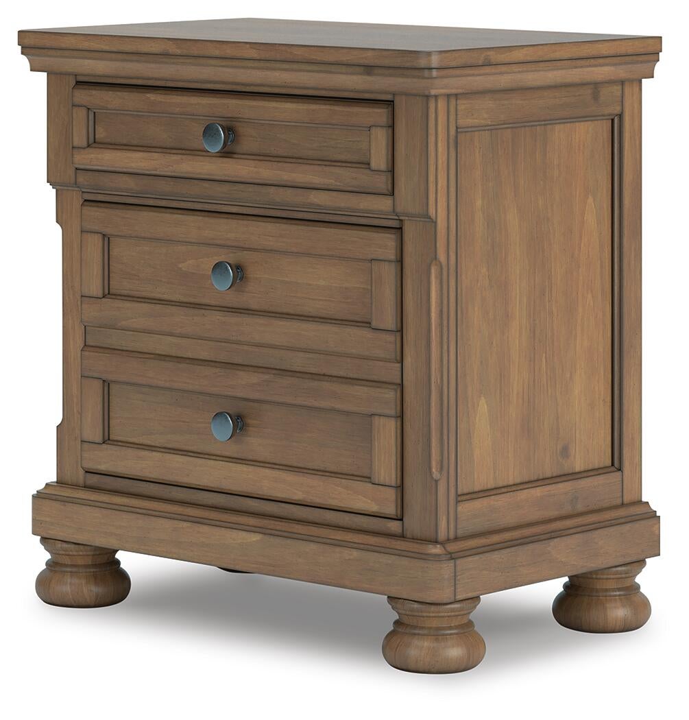 Feddinger California  Storage Sleigh Bed With Mirrored Dresser And Nightstand