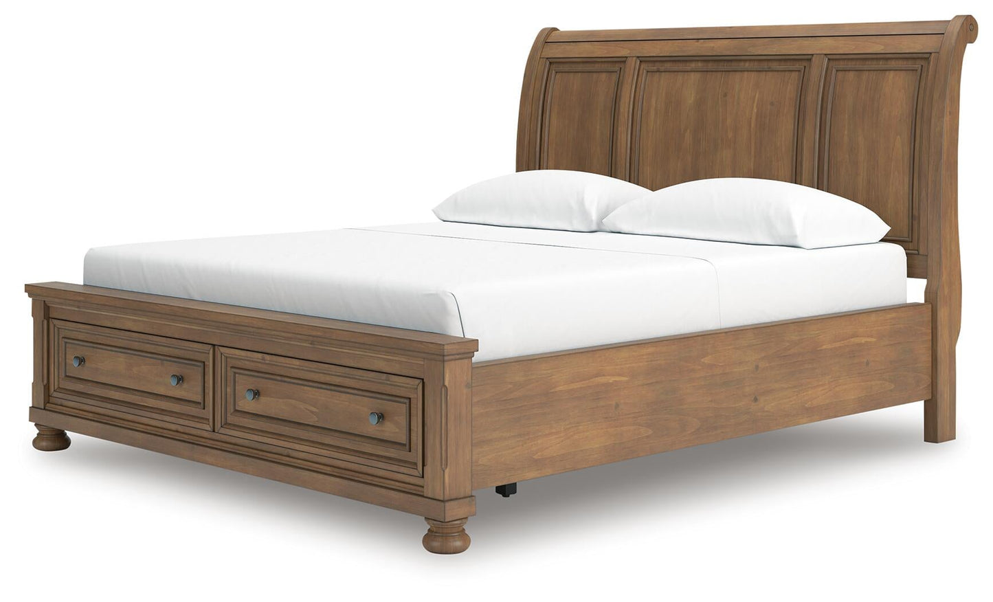 Feddinger California  Storage Sleigh Bed With Mirrored Dresser, Chest And Nightstand