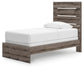 Graystorm  Panel Bed, Dresser, Mirror, Chest And Nightstand