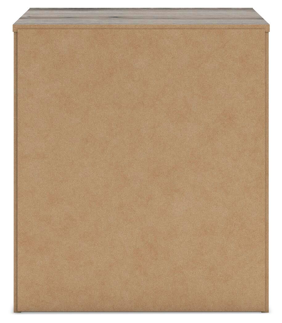 Graystorm  Panel Bed, Dresser, Mirror And Nightstand