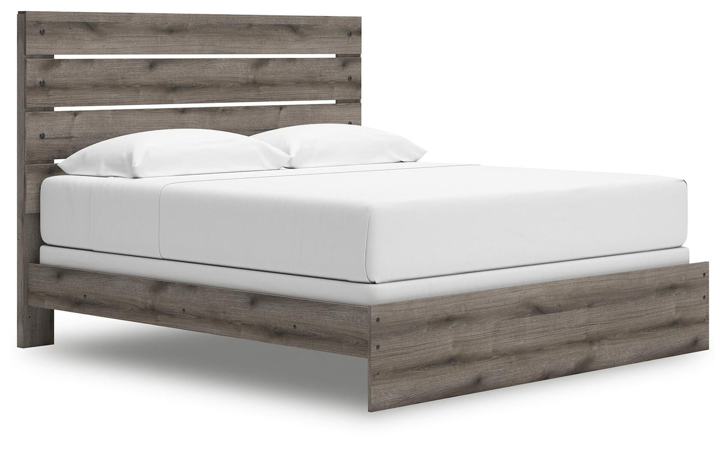 Graystorm  Panel Bed, Dresser, Mirror And Nightstand