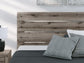 Graystorm  Panel Bed, Dresser, Mirror And Nightstand